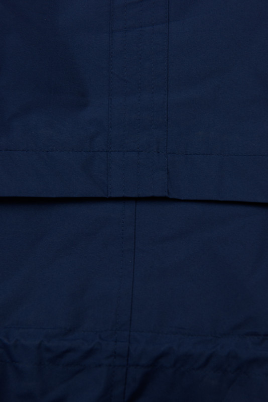 Langer Damen-Winterparka mit verstellbarer Taille Dunkelblau