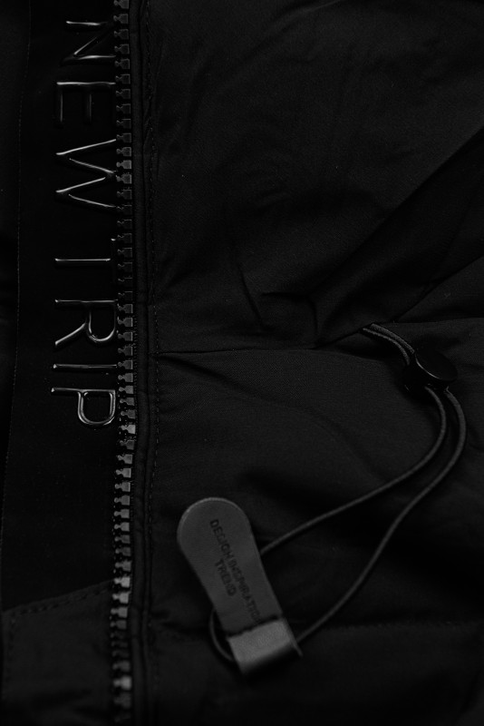 Damen-Winterjacke mit Kapuze FLURRY Schwarz