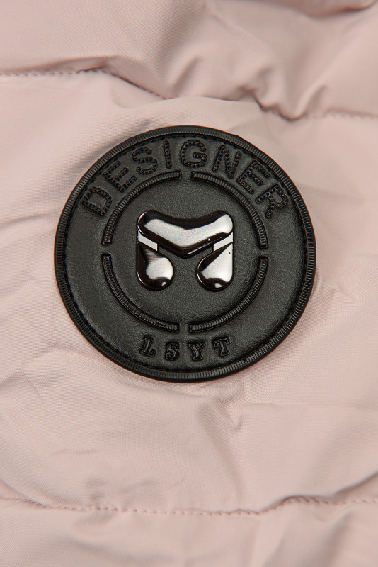 Damen-Winterjacke mit Kapuze DESIGN Rosa