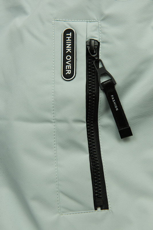Damen Übergangsparka mit Kapuze – Mint
