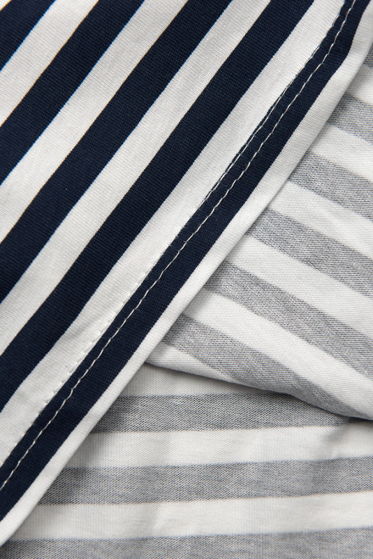 Freizeitkleid blau/weiß II.