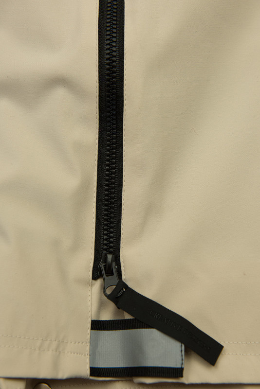 Übergangsparka für Damen mit abnehmbarer Kapuze Beige