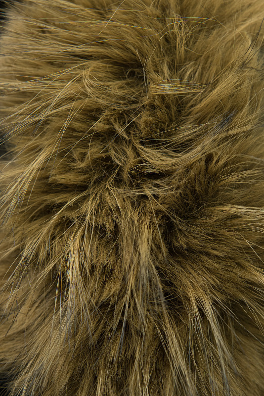 Winterjacke mit Gürtel Beige