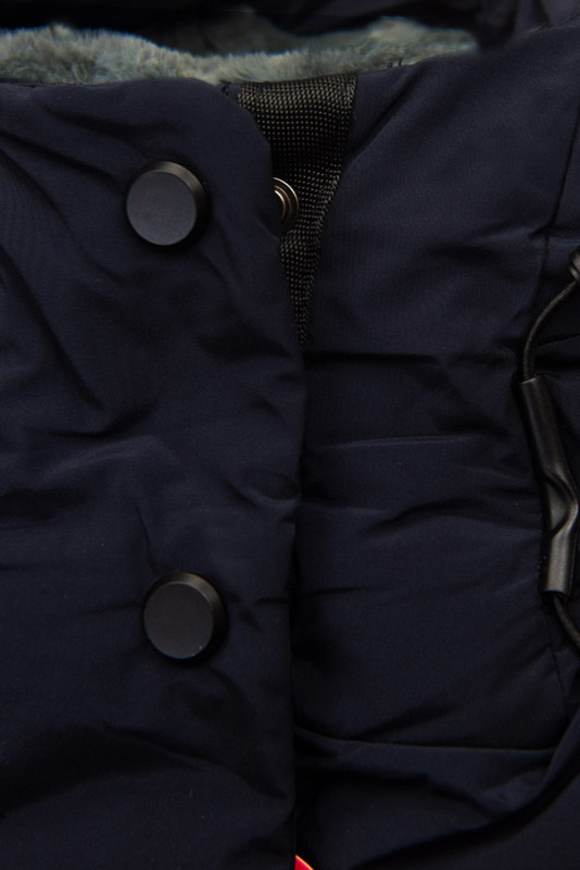 Langjacke extra warm in dunkelblau