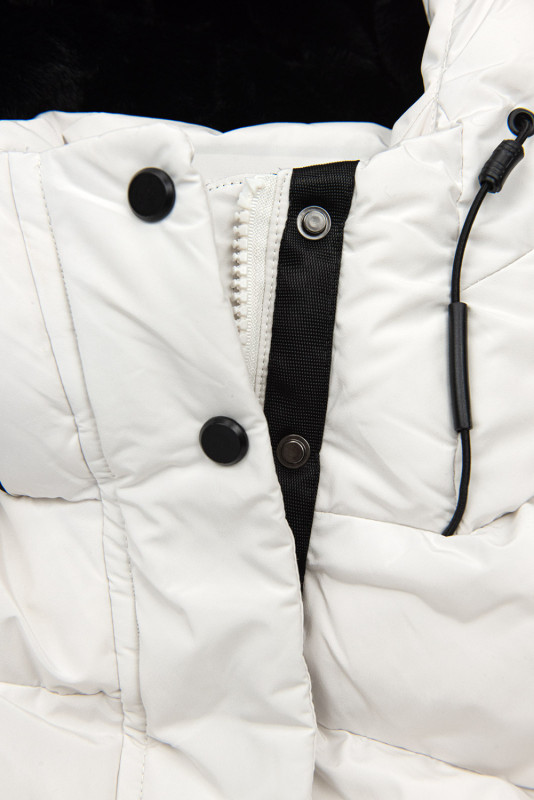 Langjacke extra warm in weiß