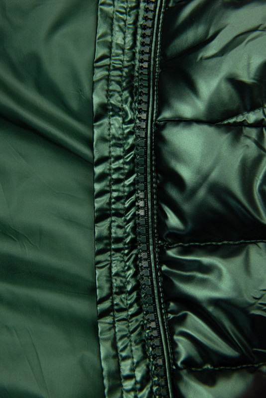 Gesteppte Winterjacke in glänzender Optik Smaragdgrün