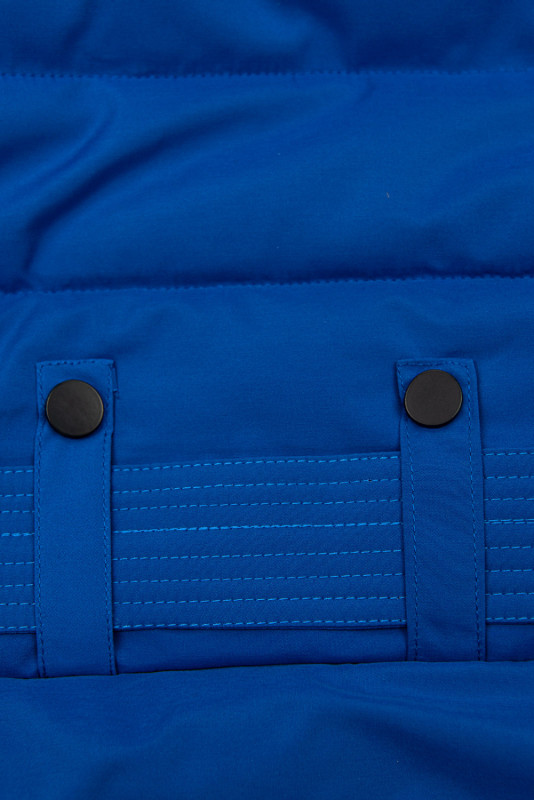 Gesteppte Winterjacke mit Gürtel Kobaltblau