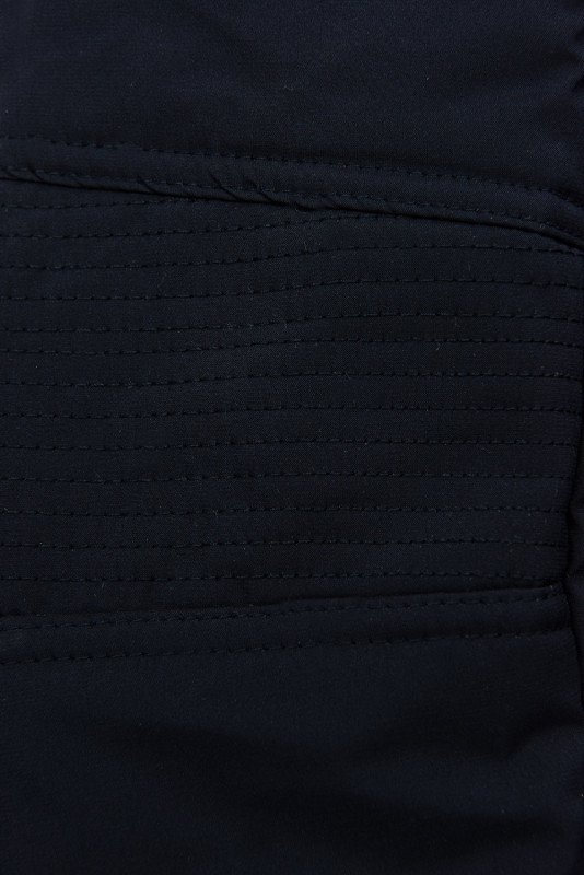 Gesteppte Winterjacke mit Gürtel Dunkelblau