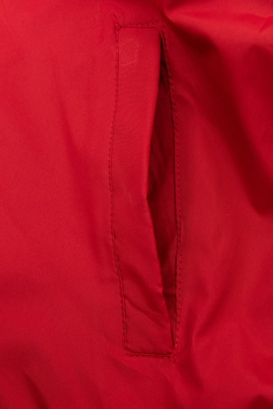 Wendejacke mit Kapuze Schwarz/Rot