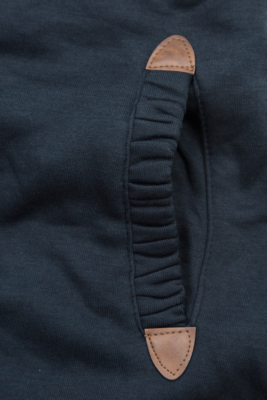 Sweatjacke mit Blumenmuster dunkelblau