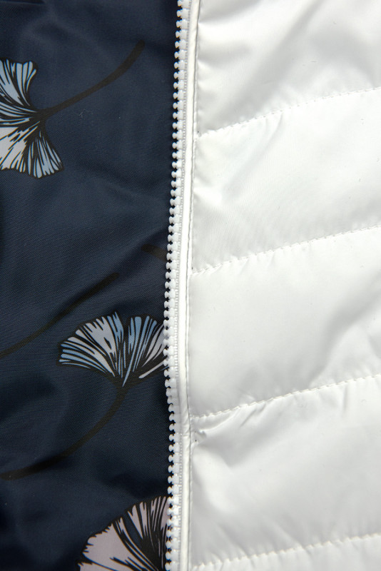 Beidseitig tragbare Jacke in Weiß