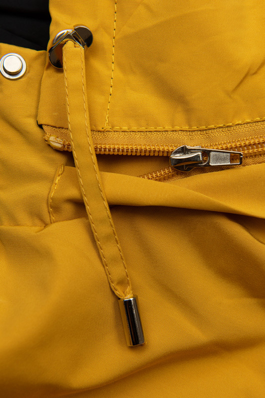 Wendejacke mit abnehmbarer Kapuze Gelb/Schwarz