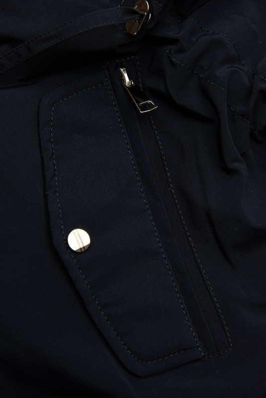 Wendejacke mit abnehmbarer Kapuze Navy/Rot