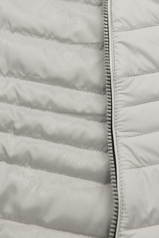 Kurzweste mit Kapuze Grau