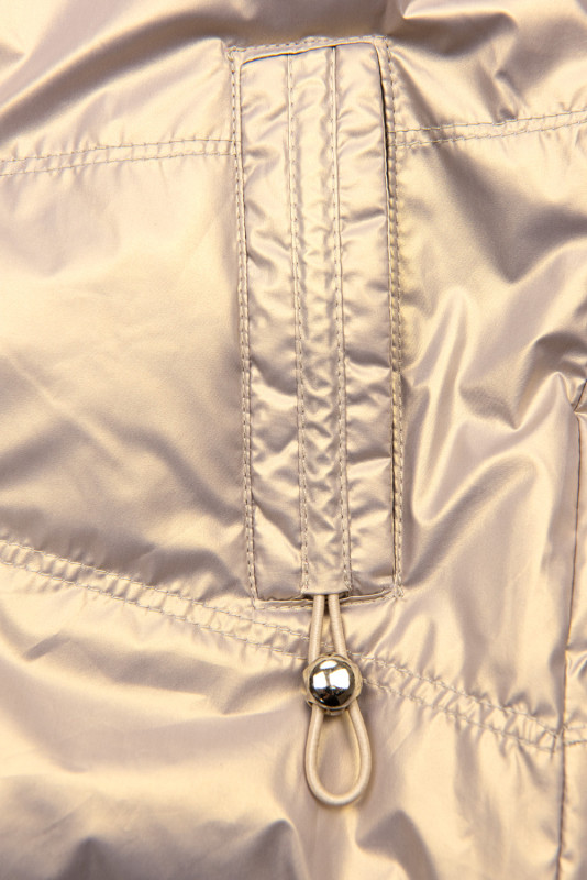 Jacke mit Kapuze Champagne Gold
