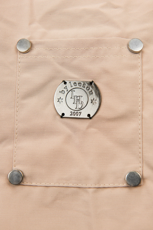 Winterparka mit abnehmbarem Kunstfell beige