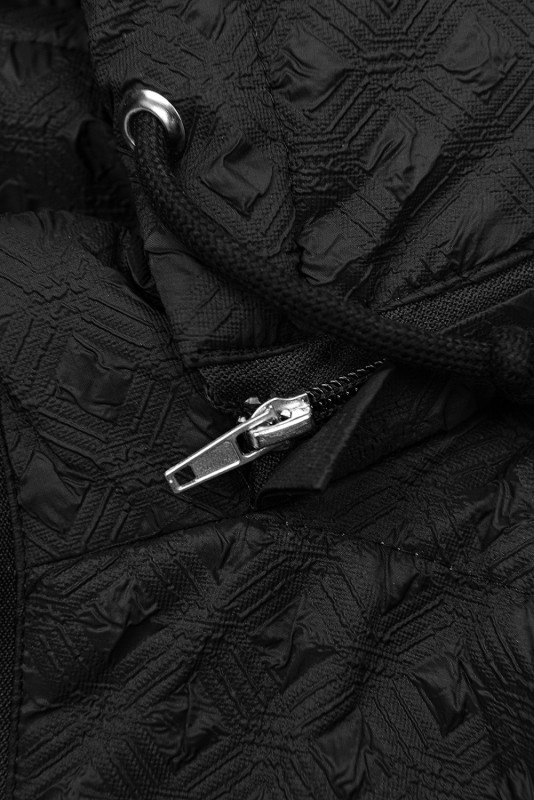 Bomberjacke mit Kapuze Schwarz