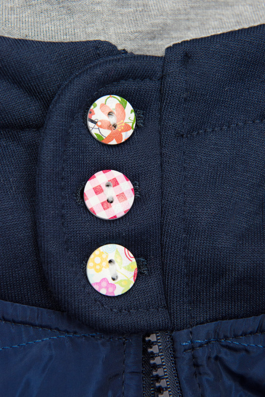 Sweatjacke in langer Form dunkelblau