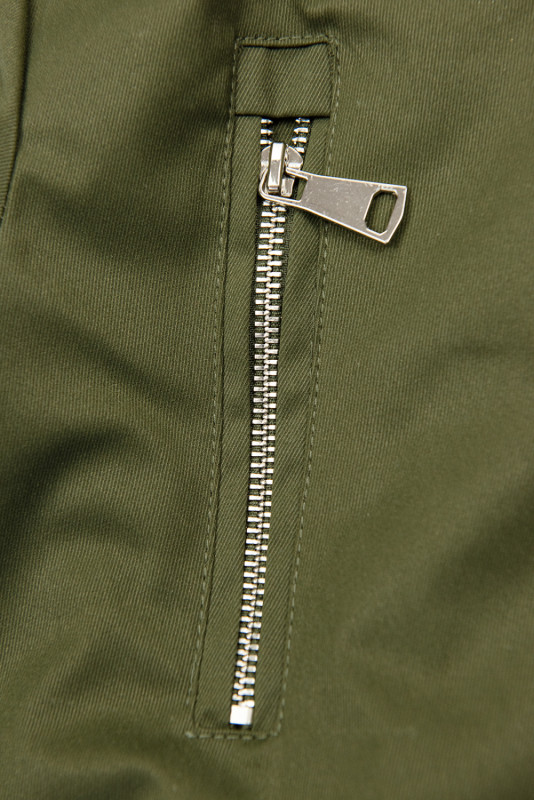 Parka mit abnehmbarem Teddyfutter khaki
