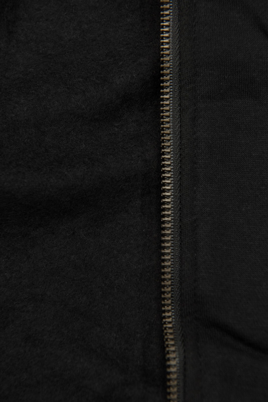 Sweatjacke mit Reißverschluss schwarz
