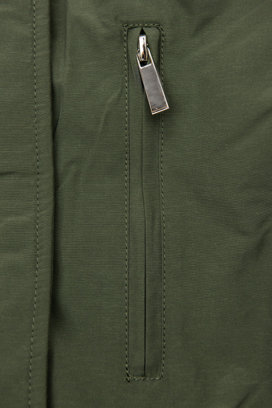 Parkajacke mit Teddy-Futter khaki