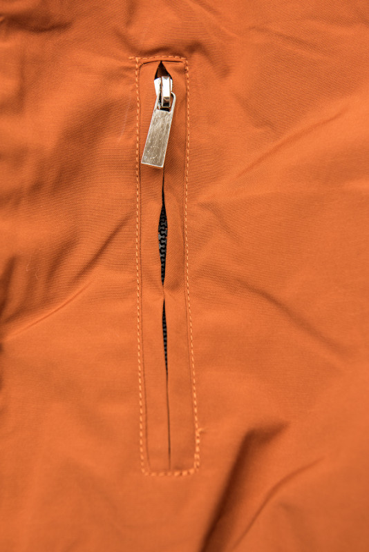 Parkajacke mit Teddy-Futter gelborange