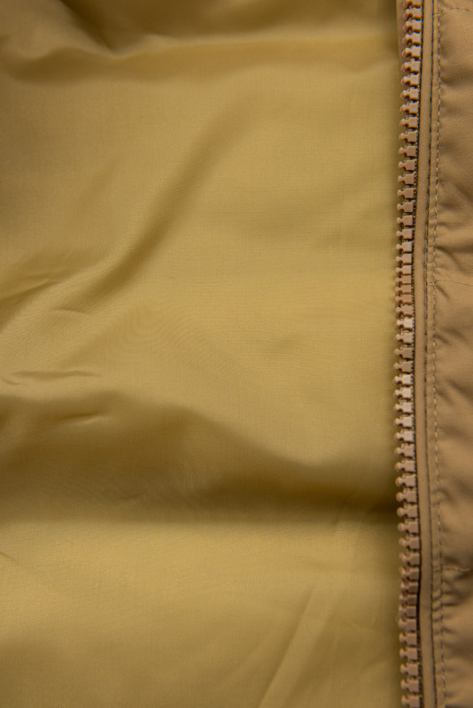 Winter Steppjacke mit Kapuze Hellbraun