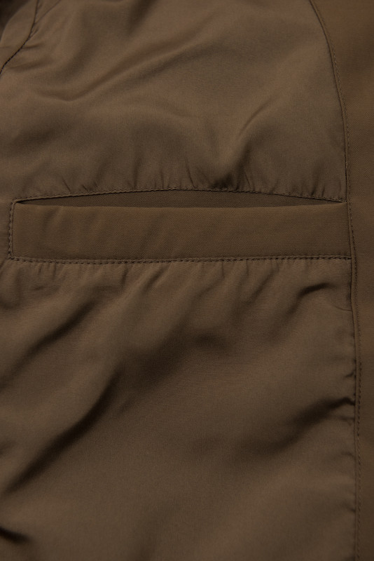 Schokoladenbraune Damen-Winterjacke im Langschnitt BLIZZARD
