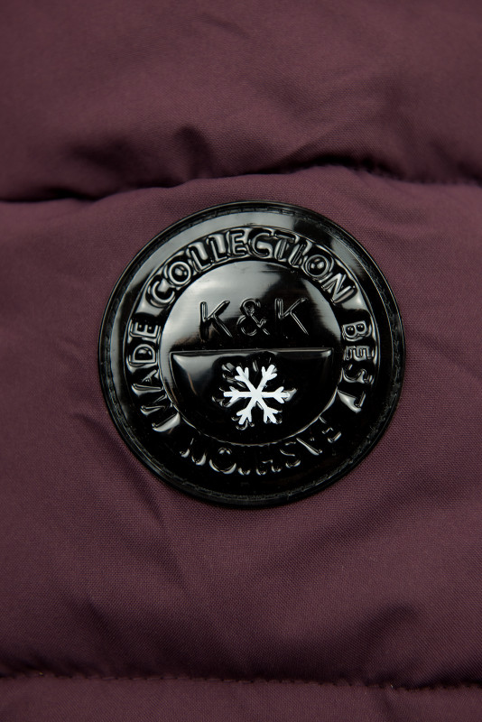 Pflaumenlila Damen-Winterjacke mit Kapuze STORM
