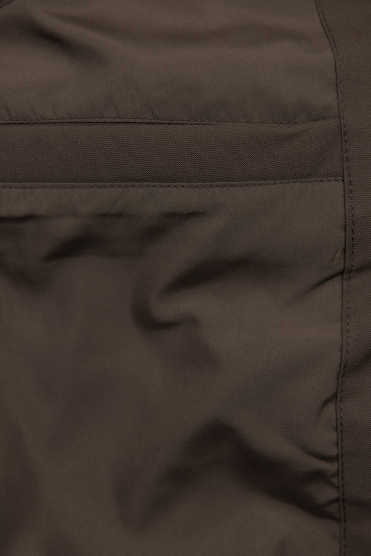 Schokoladenbraune Damen-Winterjacke mit Kapuze STORM