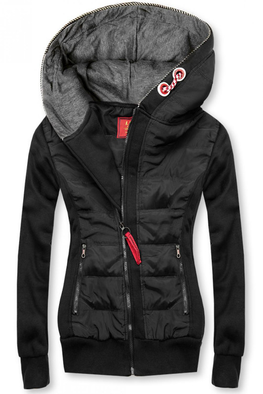 Sportliche Sweatjacke schwarz