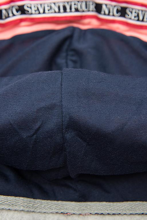 Verlängerte Sweatjacke mit Kapuze grau/dunkelblau