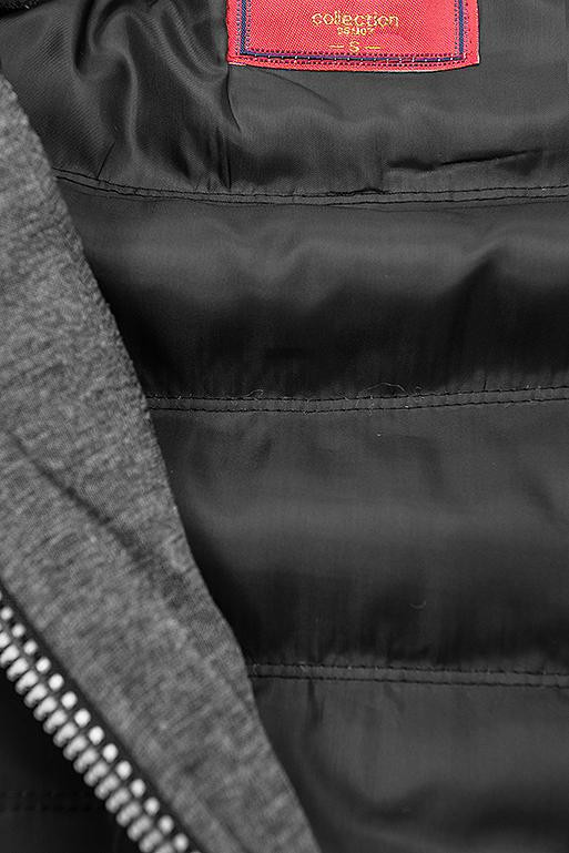 Hybrid Sweatjacke von LHD schwarz/grau