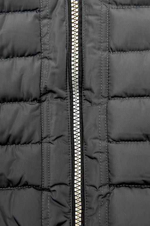 Steppjacke mit warmes Futter-Plüsch anthrazit