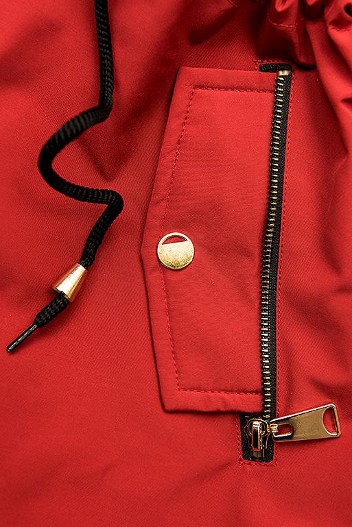 Wendeparka rot/schwarz