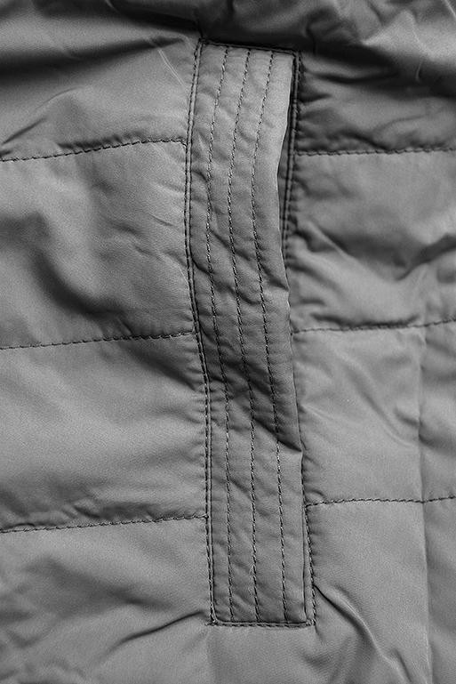 Wende-Parka mit Kapuze dunkelblau/grau
