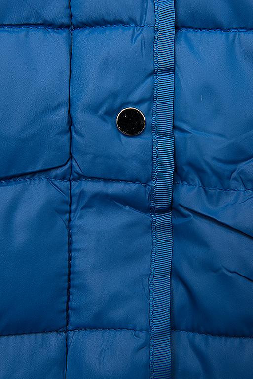 Steppjacke mit abnehmbarer Kapuze blau