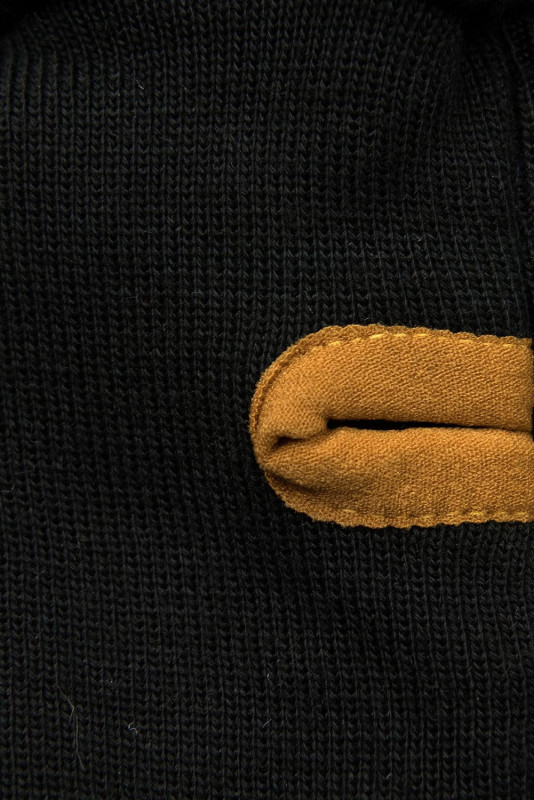 Sweatjacke in Streifenoptik schwarz