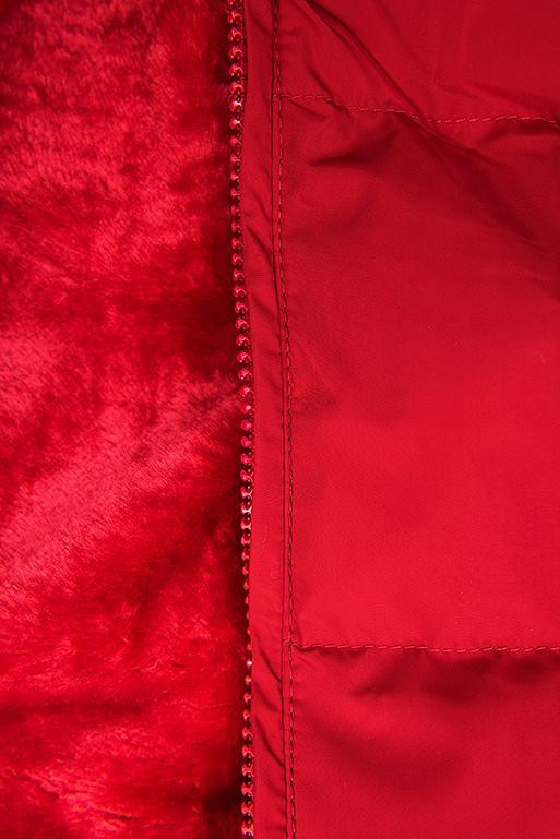 Steppmantel mit Kapuze von LHD rot