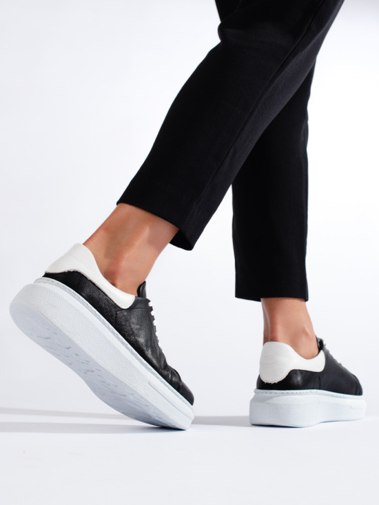 Schwarze klassische Damen Sportschuhe T.Sokolski