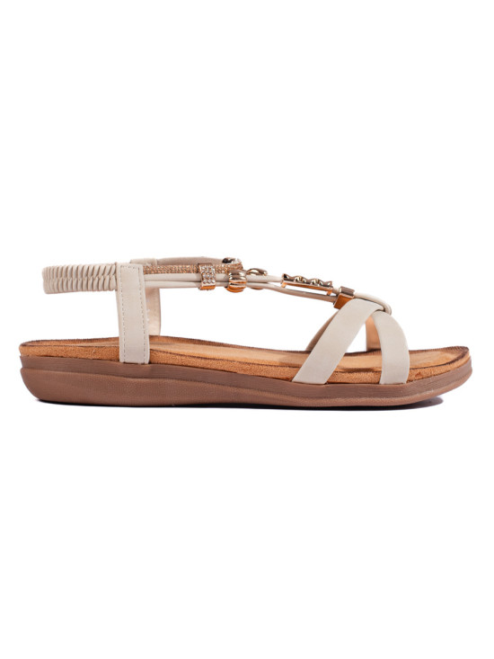Beige Damen Sandalen