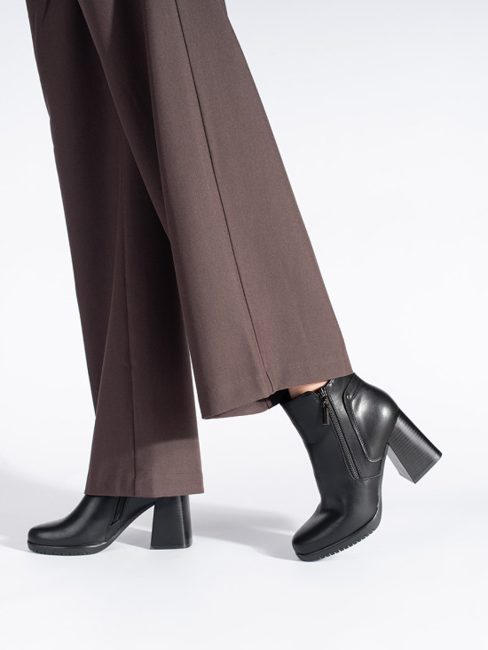 Schwarze Damenstiefeletten mit Absatz von Sergio Leone