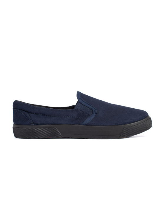 Blaue Slip-On Sneakers