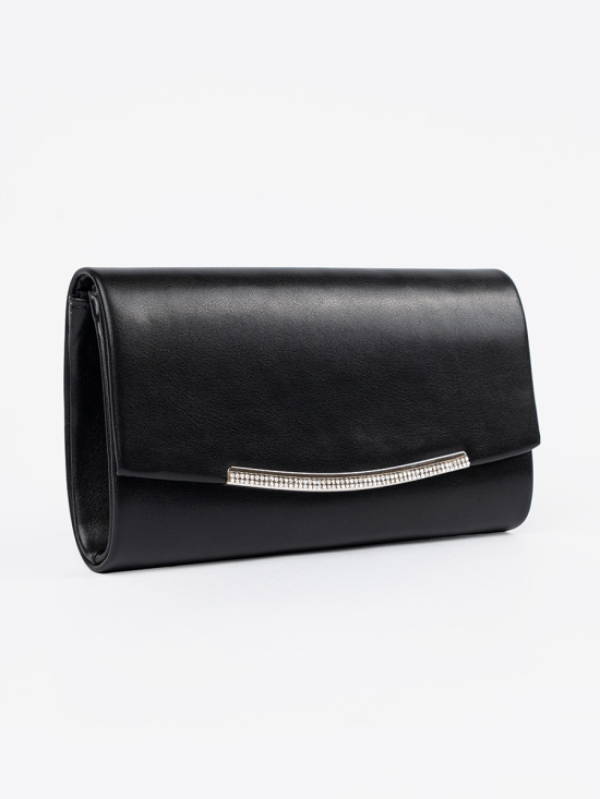 Elegante schwarze Handtasche mit Kette