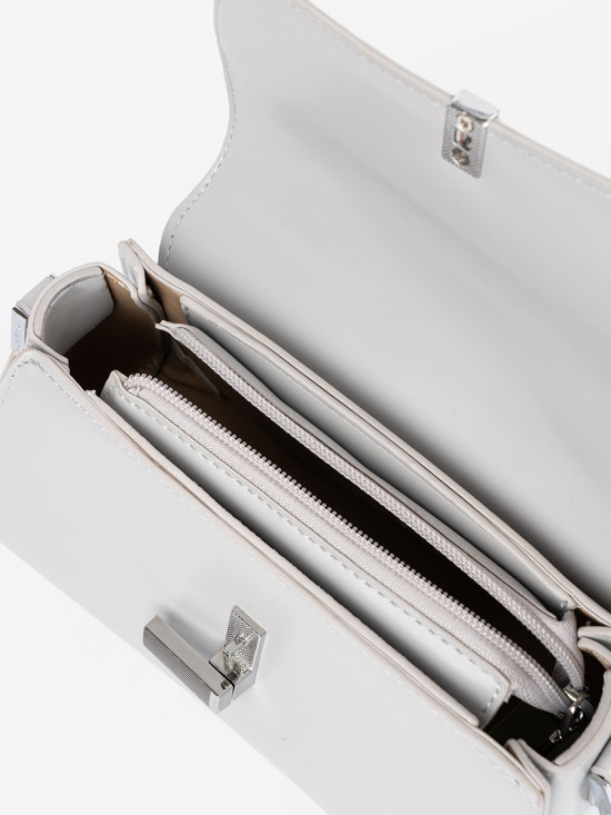 Graue kleine Handtasche mit Henkel