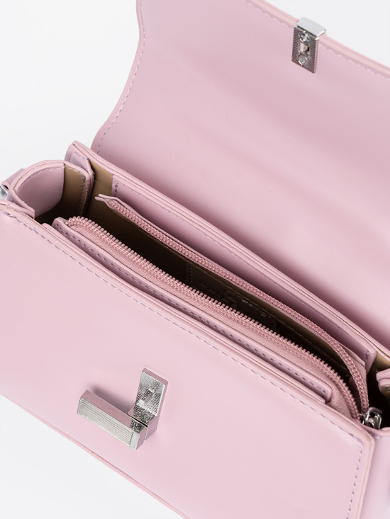 Rosa kleine Handtasche mit Griff