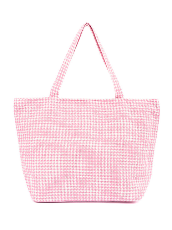 Rosa kariert Strandtasche