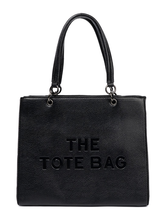 Klassische schwarze Shopper TOTE