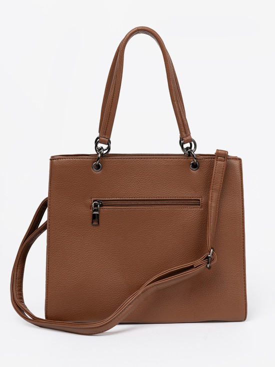 Tote Tasche in warmem Braun