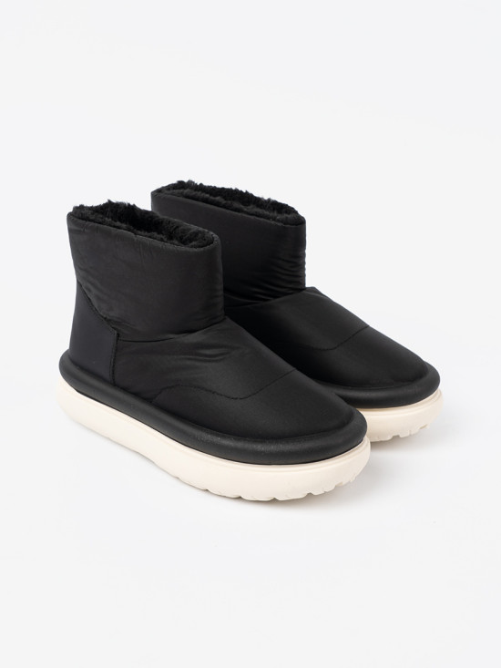 Wasserdichte schwarze Schneestiefel mit Futter